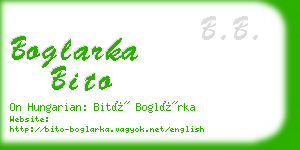 boglarka bito business card